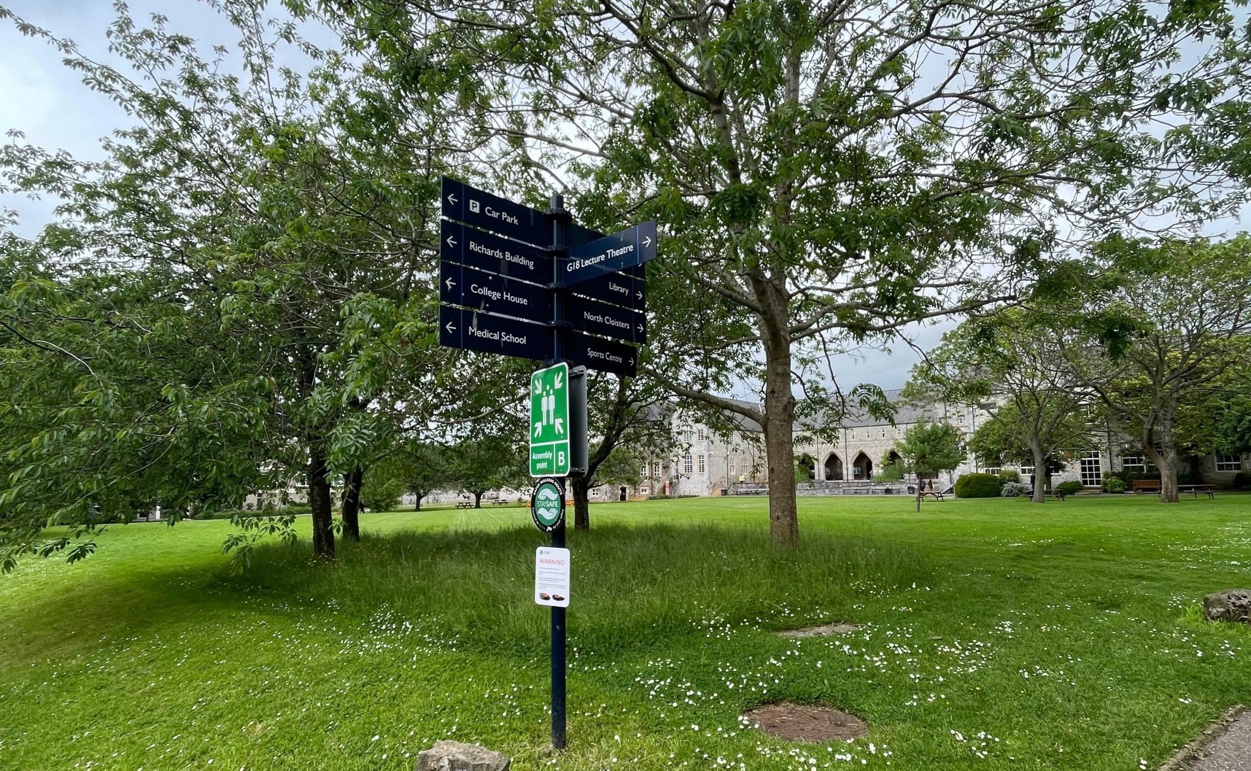 Signpost in St Lukes Campus