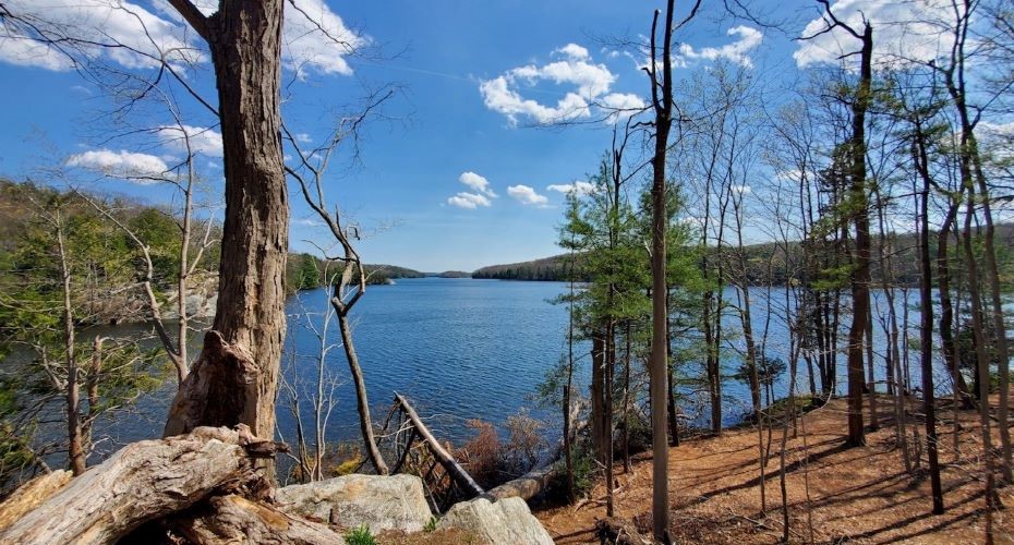 Saugatuck Reservoir in Redding, Conneticut