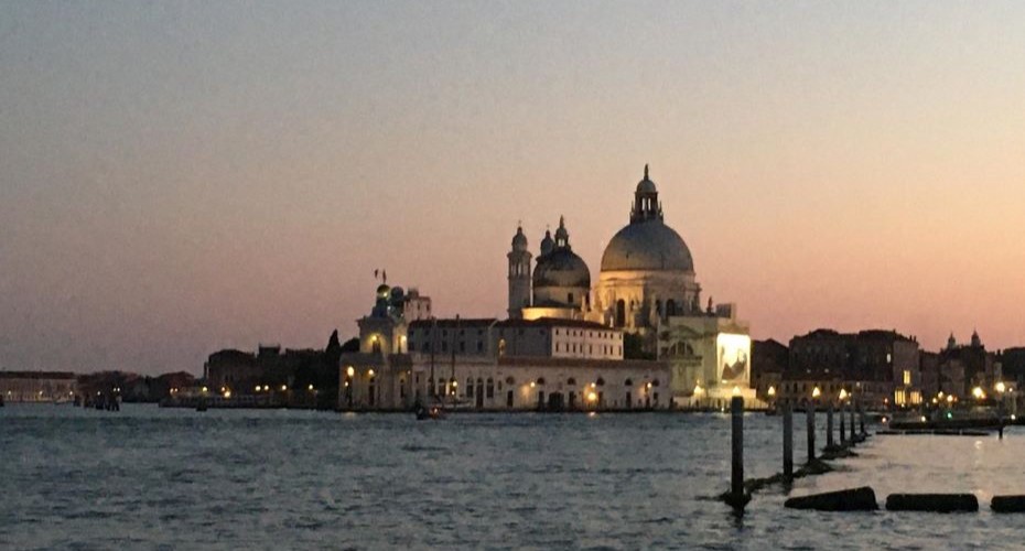 Venice skyline at sunset