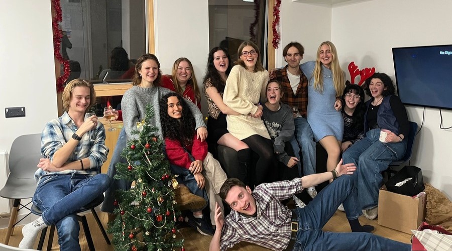 My friends and I at our friendmas (christmas with friends!) gathering