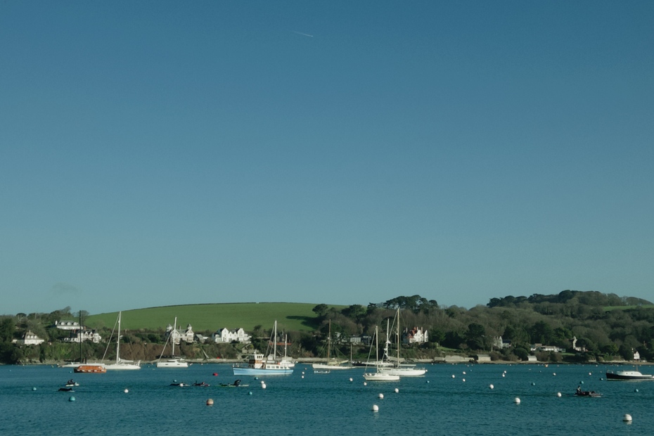 Falmouth harbour on a sunny day