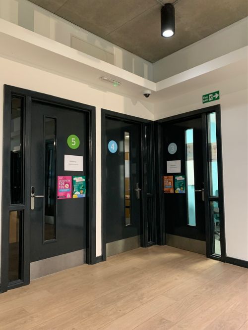 Student support rooms for career advice and guidance