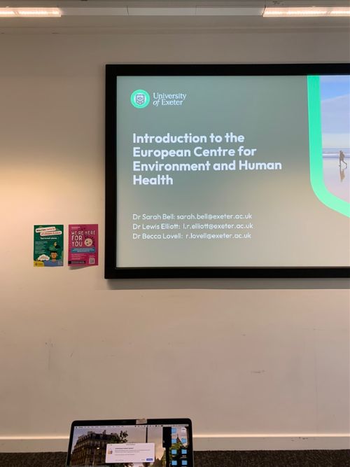 First day of the MSc Environment and Human Health